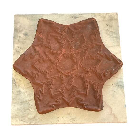 Sharon Stearnes Make An Impression Christmas Tree Star Snowflake Rubber Stamp - Picture 3 of 3